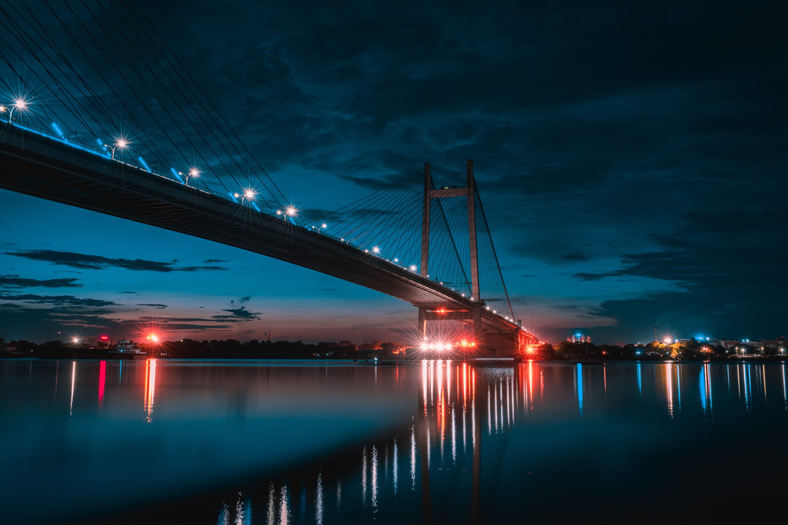 suspension bridge of kolkata